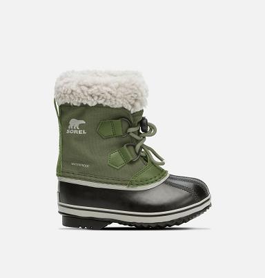 Sorel Yoot Pac Kids Boots Green - Girls Boots NZ7309541